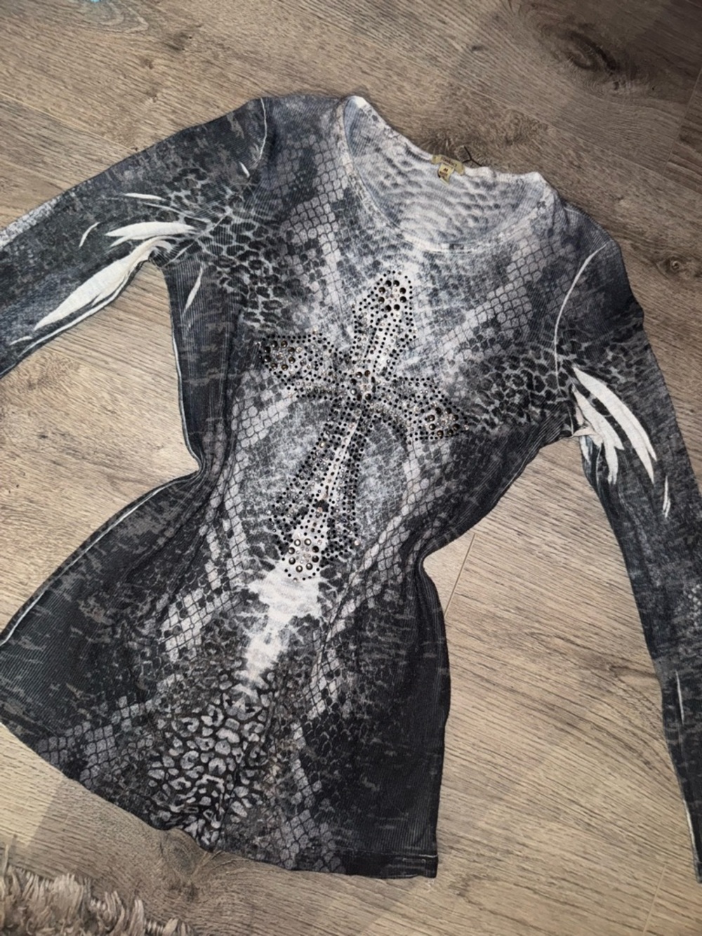 Y2K vintage gothic long sleeve top REBA